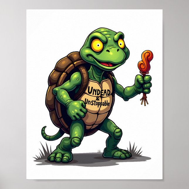 Poster Zombie Turtle (Devant)