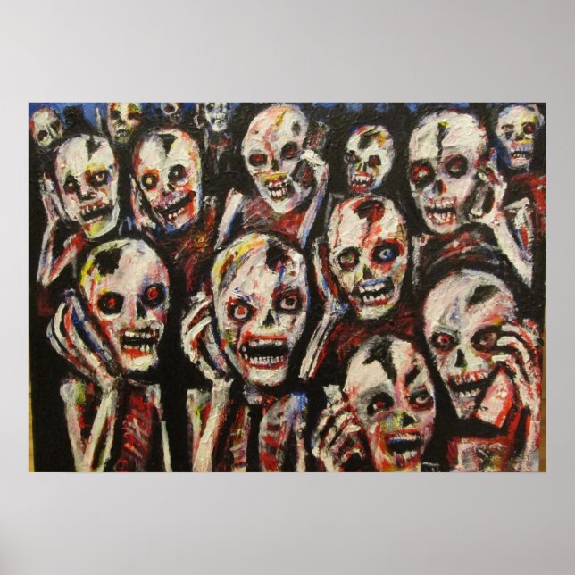 Poster Zombies du téléphone portable par jack larson (Devant)