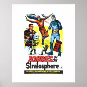 Poster Zombis de la stratosphère
