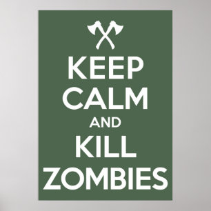 Poster Zombis de mise à mort