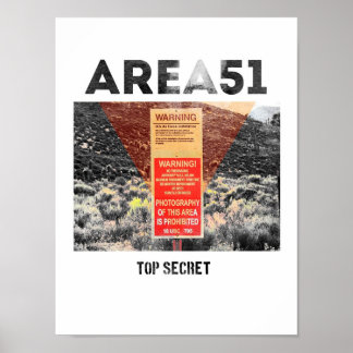 Poster Zone 51 - Haut Secret - Aliens
