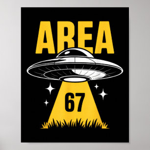 Poster Zone 67 Ufo Soucoupes Volantes Faisceau Lumineux