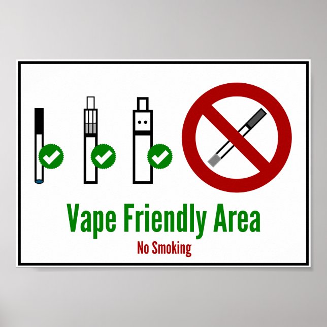 Poster Zone conviviale Vape (Devant)