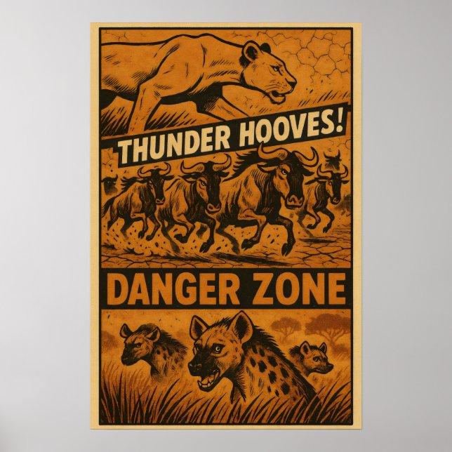 Poster Zone de danger - Comic de tonnerre Hoves (Devant)