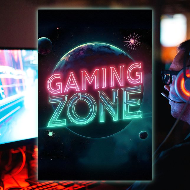 Poster Zone de jeu Espace Moderne Planètes (Créateur téléchargé)
