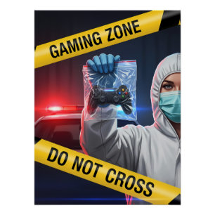 Poster Zone de jeu Ne pas franchir