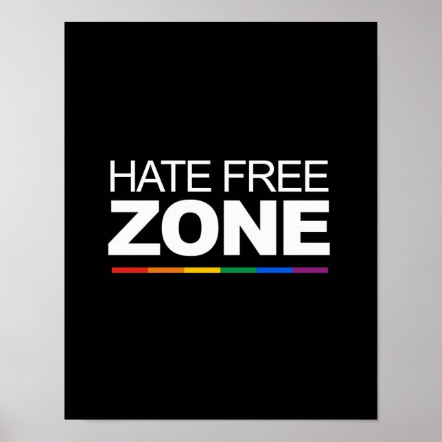 POSTER ZONE LIBRE DE HAINE (Devant)