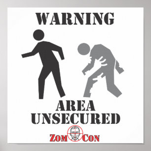 Poster Zone non sécurisée