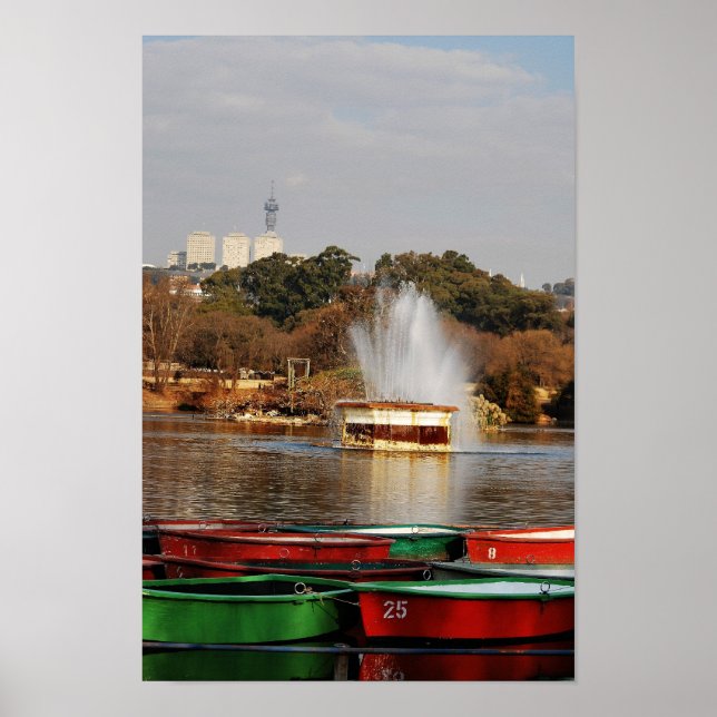 Poster Zoo Lac Fontaine Afrique du Sud (Devant)