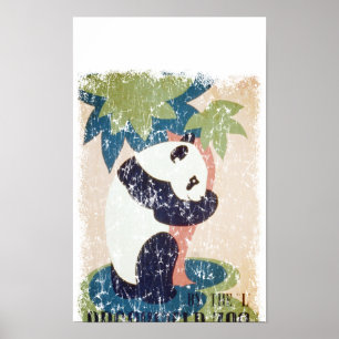 Poster Zoo-Panda de Brookfield affligé