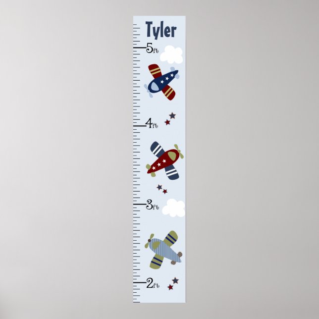 Poster Zoom Avions Graphique de croissance Garder à 8x44! (Devant)