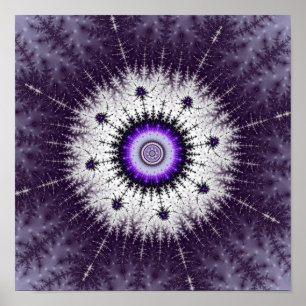 Poster Zoom de mandelbrot violet