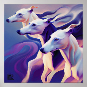 Poster Zoom sur 3 Greyhounds