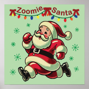 Poster Zoomie Père Noël Noël
