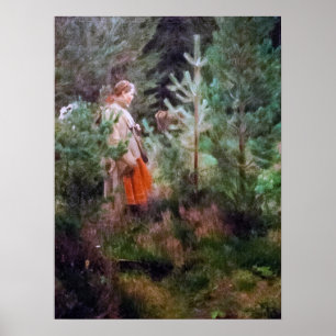 Poster Zorn - Bergère