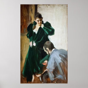 Poster Zorn - Étude parisienne