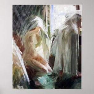 Poster Zorn - Fille à la fenêtre