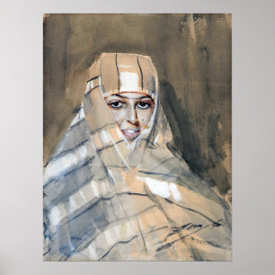 Poster Zorn - Fille Bédouine