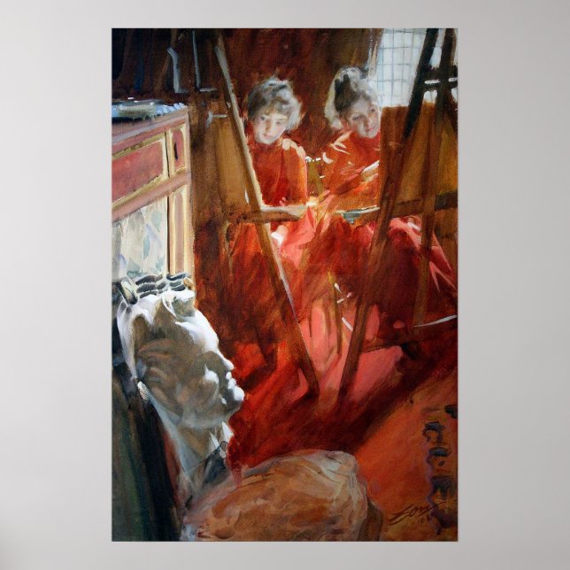 Poster Zorn - Les Demoiselles Schwartz (Devant)