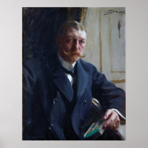 Poster Zorn - Portrait De Franz Heiss 1902