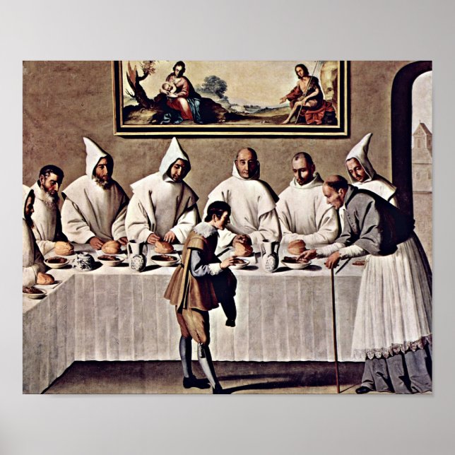 Poster Zurbaran de Francisco - St Hugo de Grenoble (Devant)