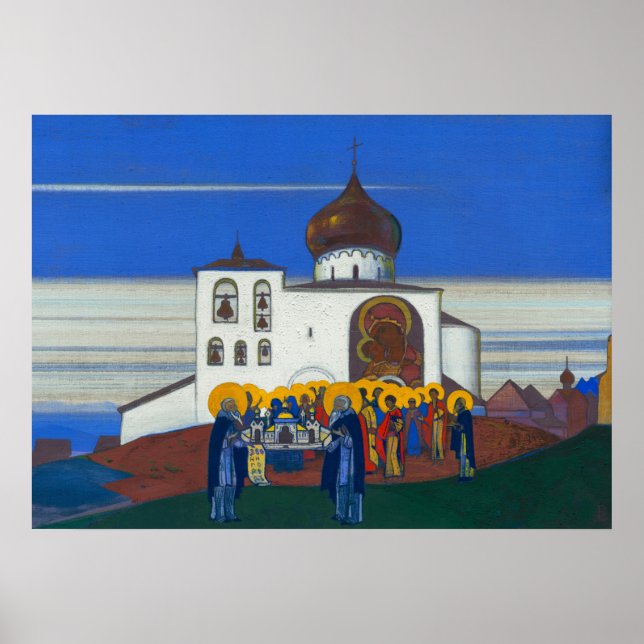 Poster Zvenigorod par Nicholas Roerich (Devant)