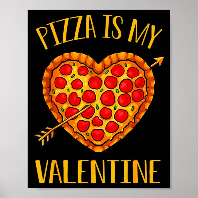 Poster Zza Is My Valentine Funny Valentines Day Boys Gi  (Devant)