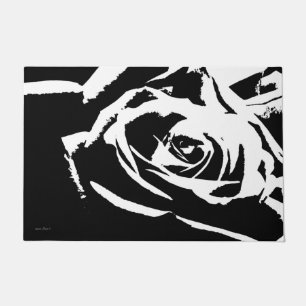 Posterized Rose Art Doormat