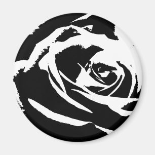 Posterized Rose Art Magnet
