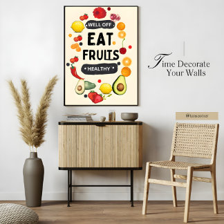 Posters alimentaires pour la galerie de décoration