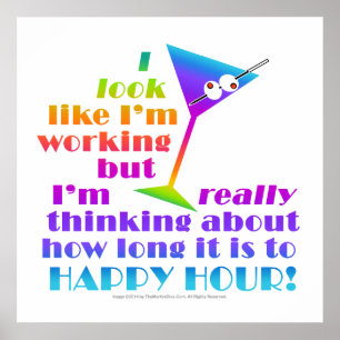 POSTERS & ARCHIVAL PRINTS - How Long To Happy Hour