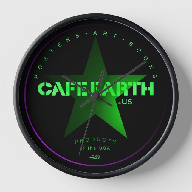 Posters-Art-Books  Products of the USA Clock (Front)