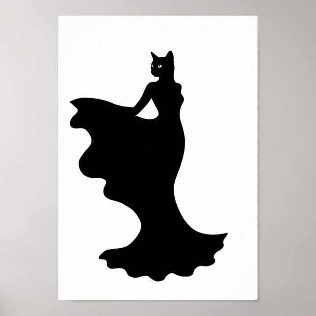 Posters Black and White Fashion Animal (Devant)
