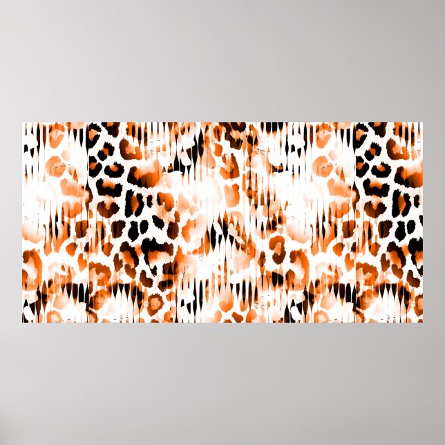 Posters de animaux africains. Motif naturel vintag (Devant)