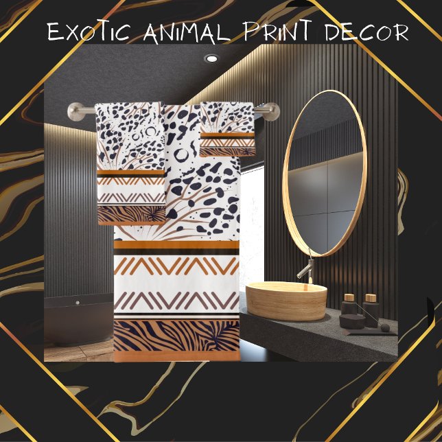 Posters de animaux exotiques Brown, rouille, noir (Créateur téléchargé)