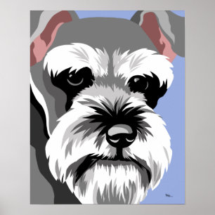 Posters de chiens Schnauzer miniatures