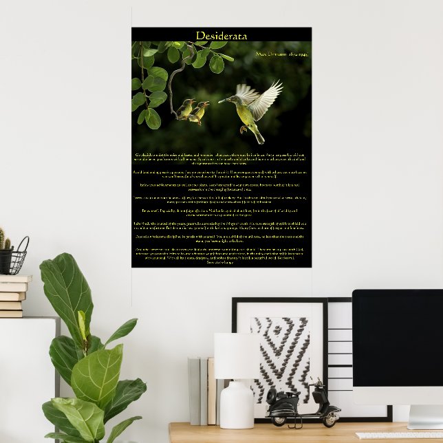 Posters de Desiderata Hummingbird 3 (Bureau à domicile)