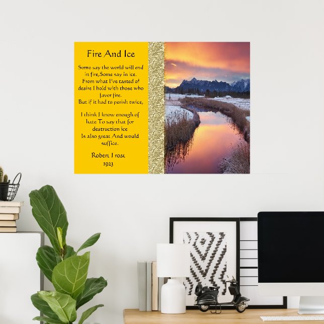 Posters de la rivière Froide Feu et glace (Bureau à domicile)