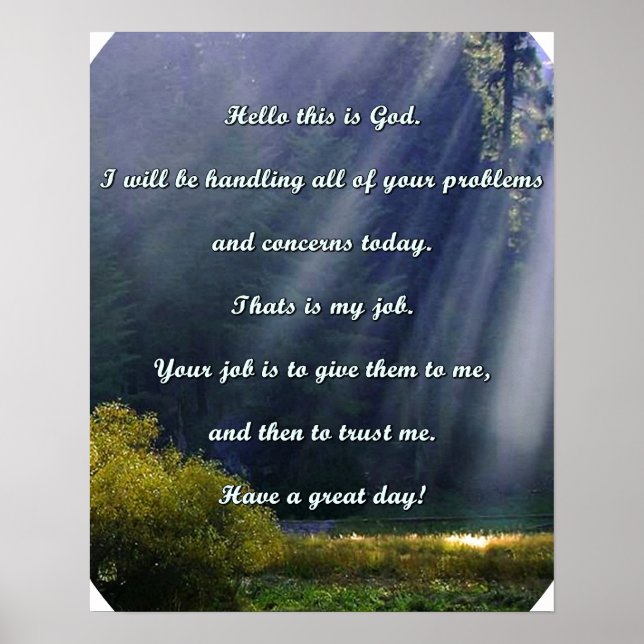 Posters de prière chrétienne (Devant)