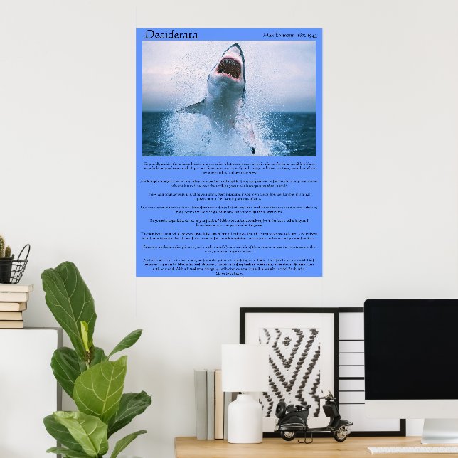 Posters de saut de requin Desiderata (Bureau à domicile)