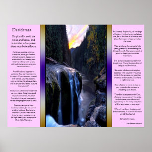 Posters Desiderata Petites chutes d'eau