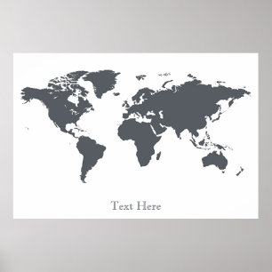 Posters du monde noir et blanc 10 Personnalisés