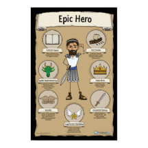 Posters en classe Epic Hero - arrière - plan NOIR
