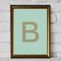 posters kid letter initial 
