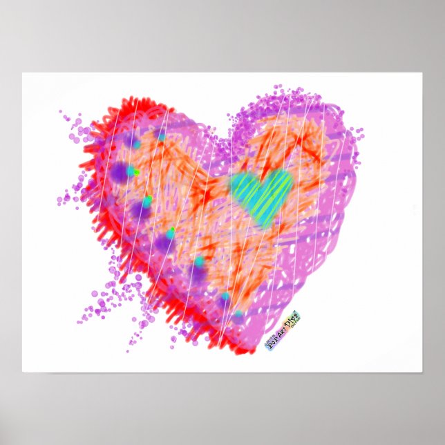 Posters, Prints - Happy Heart (Front)