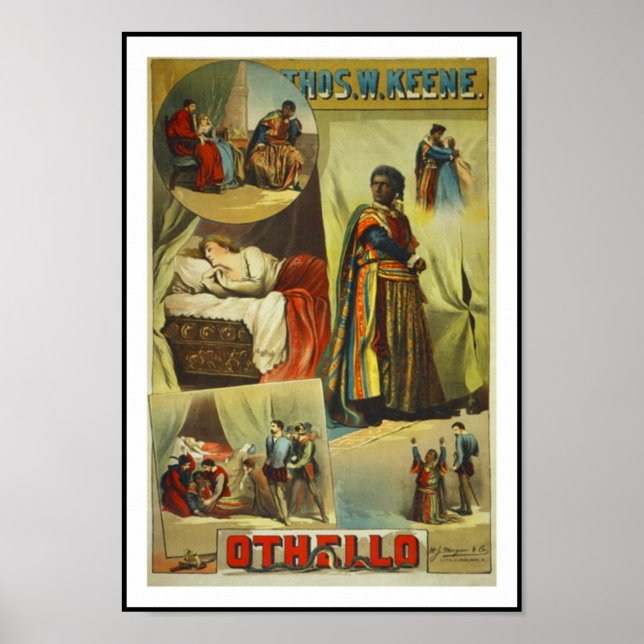 Posters Théâtre Vintage "Othello" (Devant)