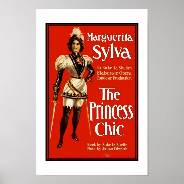 Posters Theatre Vintage "The Princess Chic" (Front)