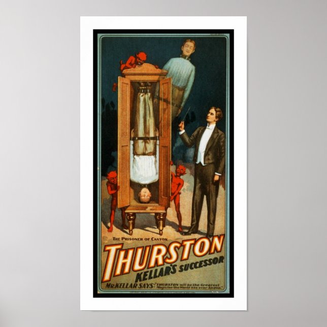 Posters Théâtre Vintage Thurston Magican (Devant)