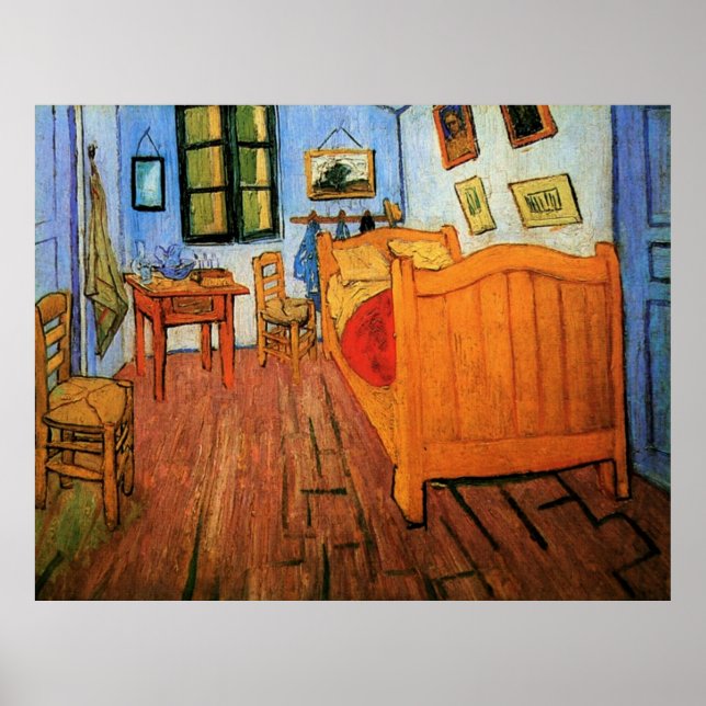 Posters - Vincent's Bedroom in Arles 1888 Van Gogh (Front)