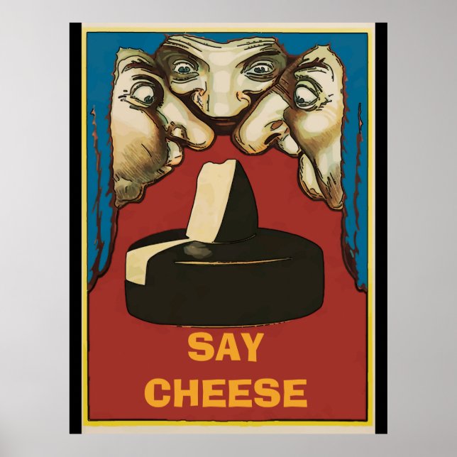 Posters vintage au fromage (Devant)